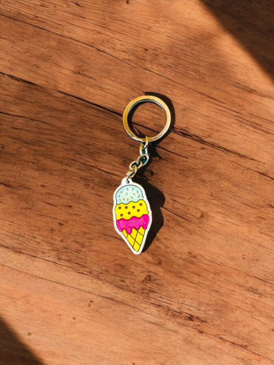 Ice Cream Keychain