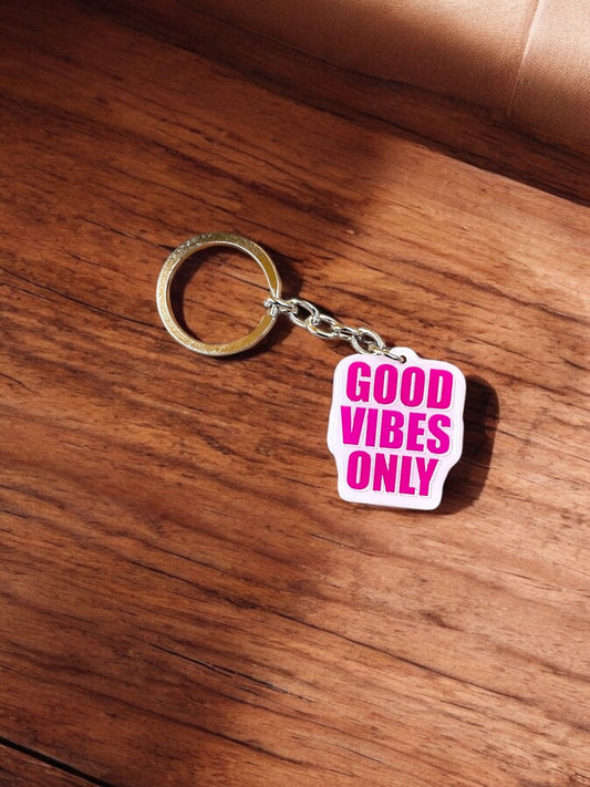 Good Vibes Only Keychain