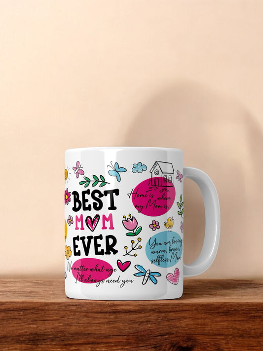 Best Mom Ever Doodle Mug