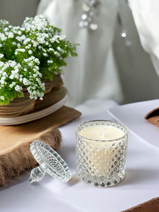 Crystal Jar Candle with Lid