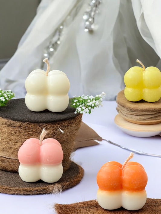 Small Bubble Candles ( Pack of 4 )