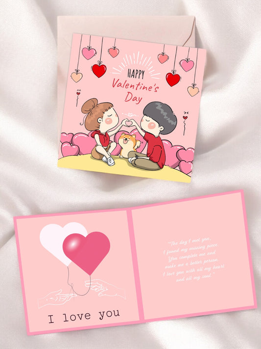 Cute Valentine's Day Greeting Card - Adorable Love Message for Your Special Someone