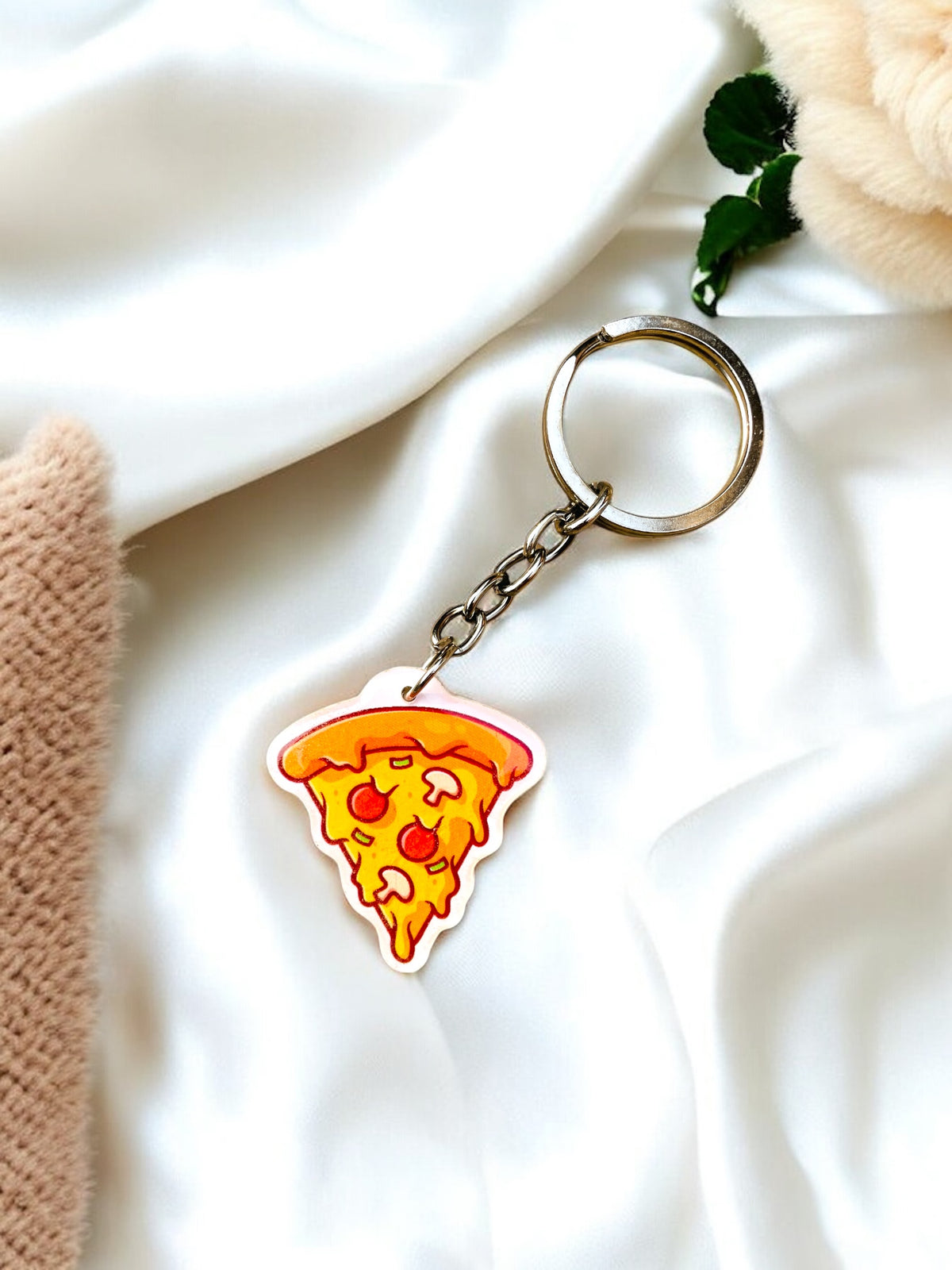 Pizza Keychain