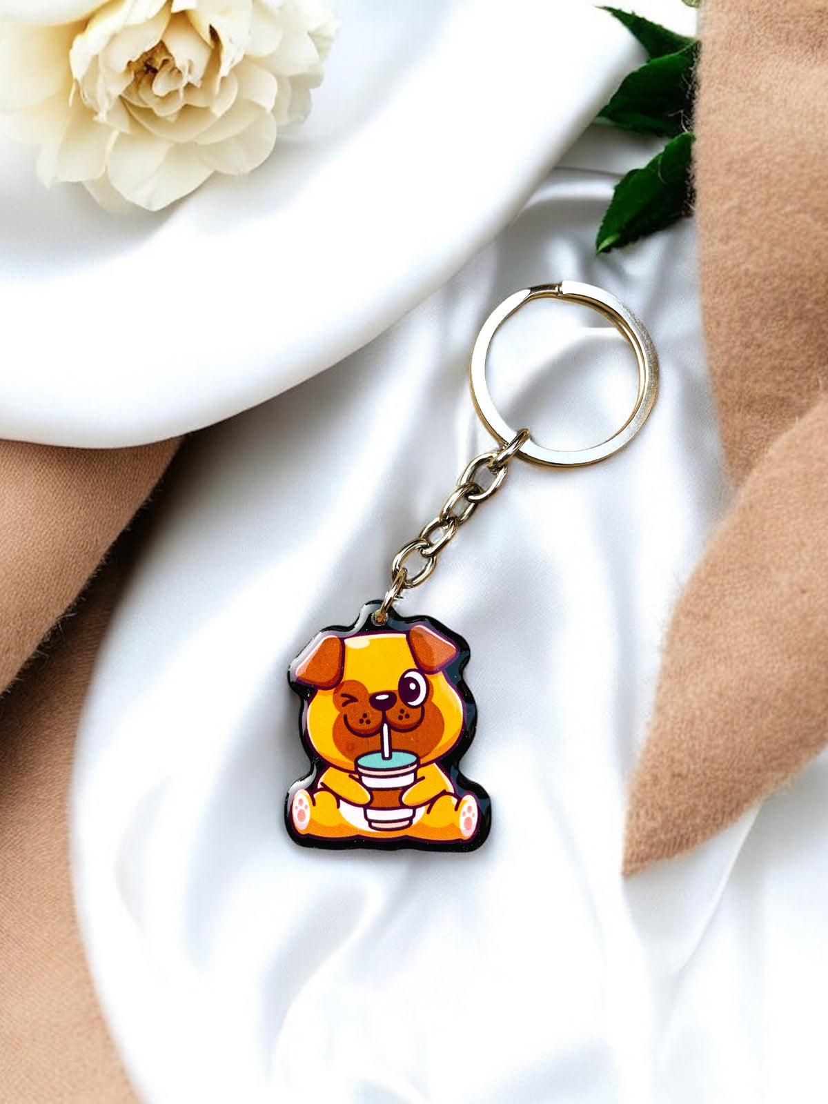 Pug Keychain